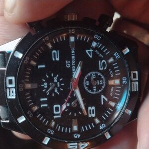 2/$20 😃GT Grand Touring Black Silicone Men's Watch